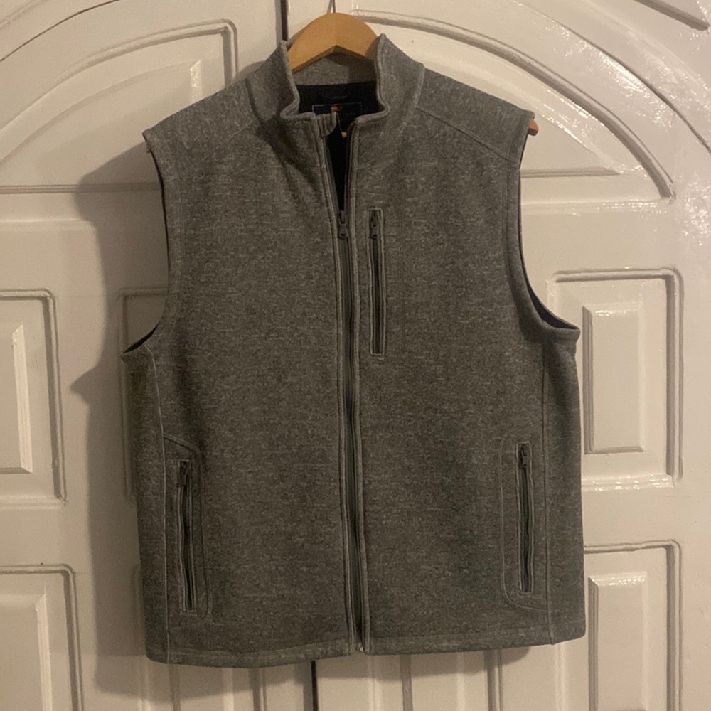 Vineyard Vines Fleece Mountain Vest, Medium
